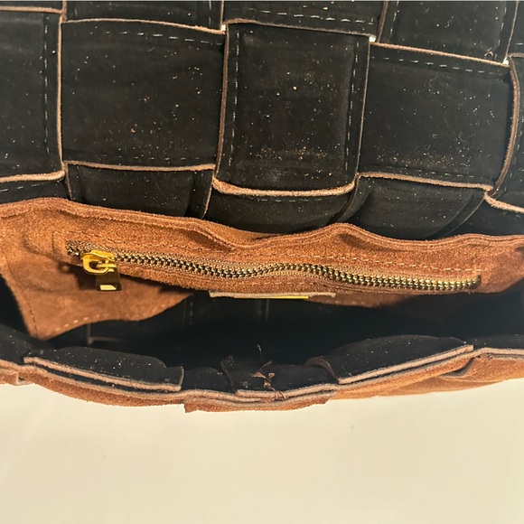 New! Viola Castellani Milano Italy Medium Crossbody Bag Cinnamon Brown - Picture 7 of 9